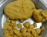 A picture of step 2 of Green Moong daal dhokli.