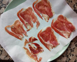 Foto del paso 1 de la receta: Crujiente de jamón en microondas