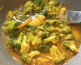 A picture of step 6 of Broccoli Curry.