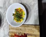 A picture of step 1 of Schezwan Pepper Bruschetta.