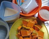 Foto langkah ke 1 dari resep Puding labu kuning.
