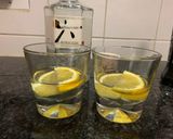 A picture of step 1 of The Unusual Negroni.