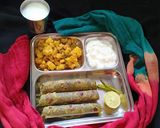 પાલક નાં પરાઠા સાથે સુકી ભાજી (Palak Paratha Suki Bhaji Recipe In Gujarati) રેસીપી સ્ટેપ5ફોટો