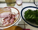 Foto del paso 3 de la receta: Garbanzos con acelga y tocino