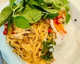 Hình bước làm 4 của món “Bánh tằm” bì làm từ mì udon