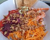 Une image de l'étape 4 de Pokebowl crevette.