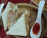 A picture of step 7 of Russian sandwich.