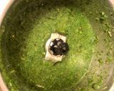 A picture of step 1 of Mint Masala Puri.