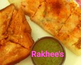 A picture of step 9 of Italian sandwich dosa.