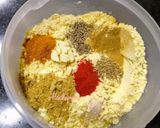 A picture of step 1 of Onion pakoda.