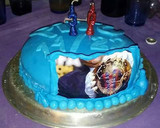 Foto del paso 9 de la receta: torta para cumpleaños con fondant con relleno de bananas y dulce de leche