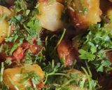 आलू मटर भाजी(aloo matar bhaji recipe in hindi) रेसिपी चरण 2 फोटो