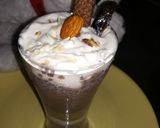 A picture of step 6 of Choco coffee dates with sabja seeds cooler.