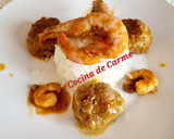 Foto del paso 13 de la receta: Albóndigas en salsa con langostinos y gambas