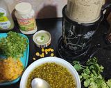 A picture of step 1 of Moong Dal Waffle.