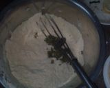 A picture of step 4 of Gujarati dokla a famous snacks.