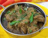 A picture of step 7 of Bhuna Gosht.