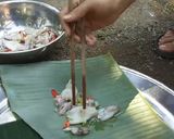 Hình bước làm 5 của món Mực nướng lá chuối Siêu Ngon