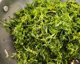A picture of step 4 of Jowar Bhakri with Dill Sabji.