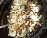 A picture of step 3 of Roasted Dryfruits Chocolates.