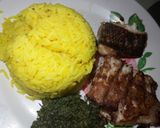 A picture of step 5 of Fish fillet,rice and spinach #maindish#teamalpha#luhyalocaldish.