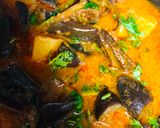 A picture of step 1 of Alo bengan salan.