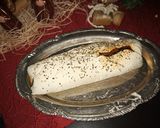 Foto del paso 4 de la receta: Rollo de queso con mejillones ahumados y mermelada