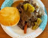 A picture of step 3 of Mississippi pot roast.