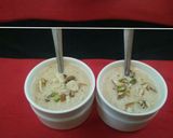 A picture of step 4 of Semolina kheer.