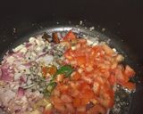 A picture of step 4 of Egg Drop/Poached Egg Curry.