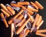 Oven baked carrot strips with smooth mashed potatoes and homemade garlic tomato sauce recipe step 3 photo