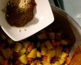 A picture of step 3 of Githeri ya Minji (Pea & green maize succotash).