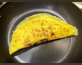 A picture of step 4 of Quick and Easy Bánh Xèo on a Rainy Day with a Nonstick Pan.