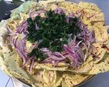 Une image de l'étape 8 de Salade castelfranco a l ail des ours et oignon rouge.