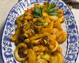 Foto langkah ke 7 dari resep Udang Cumi Asam Manis Saos Tiram Satset.