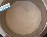 A picture of step 1 of Rava masala dosa.