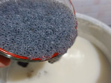 Pudding Selasih with Fiber Creme