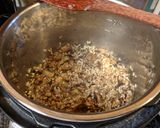 A picture of step 8 of Mushroom Risotto Instant Pot IP.