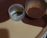 Foto langkah ke 3 dari resep Puding Lapis Susu-Kopi-Coklat.
