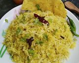 A picture of step 4 of Toor Dal khichdi.