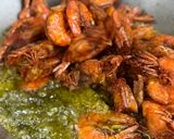 Gambar langkah 4 resipi Udang Sambal Hijau.