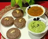 A picture of step 4 of Ragi Idli.