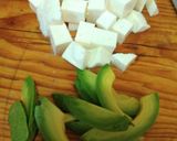 A picture of step 7 of Sopa Azteca (Tortilla Soup).