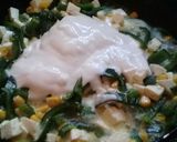 A picture of step 6 of Rajas con Crema (Poblano Strips with Cream, Corn, and Cheese).
