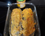 Foto del paso 5 de la receta: Calabacín relleno de berenjena, pavo y queso