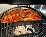 Une image de l'étape 6 de Paella sur BBQ au charbon.