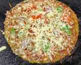 A picture of step 3 of Makeover Pizza Made With Leftover Methi Paratha.