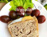 Hình bước làm 1 của món Ăn sáng bánh mì đen