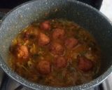 A picture of step 4 of Vaal bhaji with Chana Muthia.