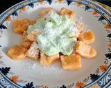 Foto del paso 9 de la receta Ñoquis de boniato con salsa de brócoli y queso